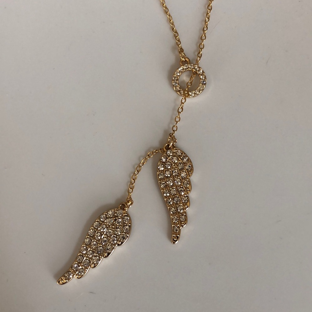 4/$10 ✨ Angel Wings Lariat Necklace